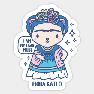 Frida Katlo Funny Animal pun Sticker